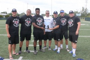 East Lake Head Coach Bob Hudson (center) with his 2015 Bull in the Ring Champions