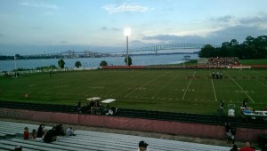 The view from the Press Box at Bishop Kenny HS. Photo courtesy of @TaylorShirk