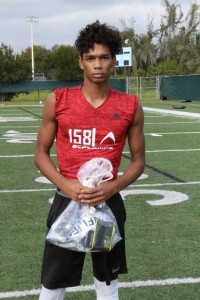 Wharton's Justin Brown was MVP of the wide receivers at Ignite in January.